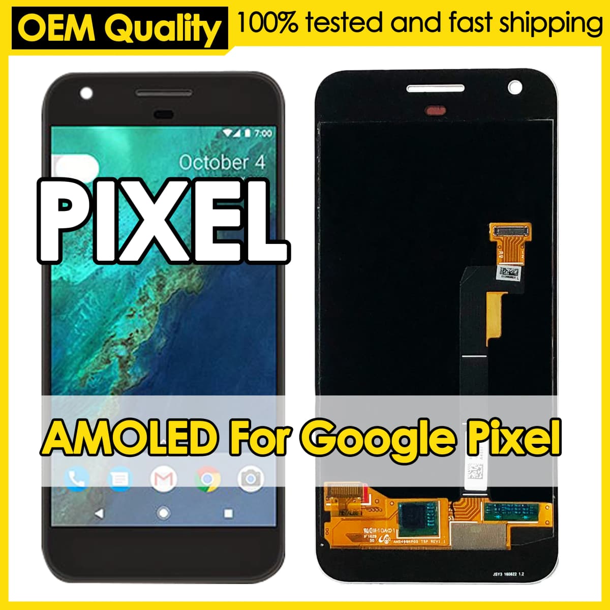 OEM Amoled For Google Pixel 1 Screen Replacement Display LCD Touch Digitizer Assembly For Nexus S1 Repair Parts Wholesale Kit