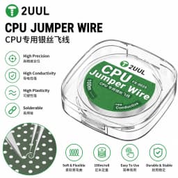 2UUL FX-002S 0.02mm 100m CPU Silver Jumper Wire High Conductivity for Phone PCB BGA Motherboard Repair Flying Wire