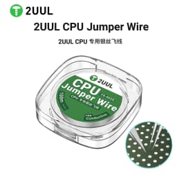 2UUL FX-002S 0.02mm 100m CPU Silver Jumper Wire High Conductivity for Phone PCB BGA Motherboard Repair Flying Wire