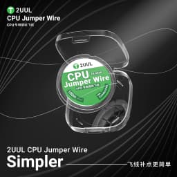 2UUL FX-002S 0.02mm 100m CPU Silver Jumper Wire High Conductivity for Phone PCB BGA Motherboard Repair Flying Wire