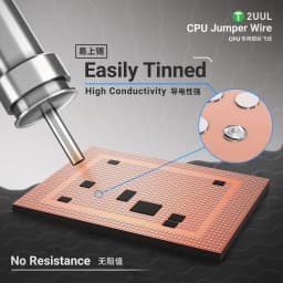 2UUL FX-002S 0.02mm 100m CPU Silver Jumper Wire High Conductivity for Phone PCB BGA Motherboard Repair Flying Wire