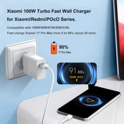 Original Xiaomi Poco F8 X8 Pro F8 Ultra 100W Charger Turbo Fast Charge Type C Cable Xiaomi 17 Pro Max 17T Pro 17 17T Redmi K100