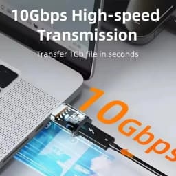 120W Super Fast Charging USB3.2 Connectors USB A To Type C Male To Female Adapters 10Gbps High-speed Data Transfer Converters