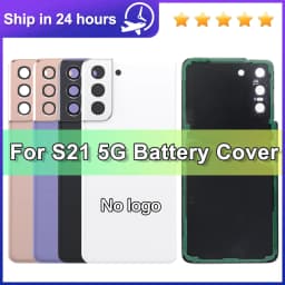 For Samsung S21 5G SM-G991B G991B/DS G991U Back Cover Battery Case Rear Housing Replacement with Camera Lens