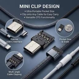 1-20PCS OTG Micro USB Type C Adapter USB-C Male to USB 2.0 Female Data Connector for Macbook Samsung Xiaomi Huawei Android Phone