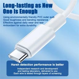 100W USB-C to USB-C Fast Charging PD Cable for iPhone 15 Pro Max iPad Air 5 Macbook Huawei Mate 60 Samsung Type C to Type C Cord