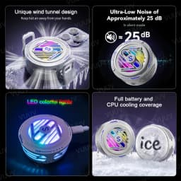 Portable Magnetic Phone Cooler With Semiconductor Freeze And RGB Light Mobile-phone Radiator For iPhone MagSafe Series Android