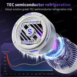 Portable Magnetic Phone Cooler With Semiconductor Freeze And RGB Light Mobile-phone Radiator For iPhone MagSafe Series Android