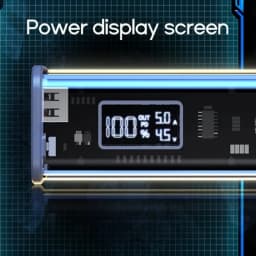 22.5W DIY Battery Charger Case Transparent PD Fast Charging Case Welding For 8PCS 18650 Polymer 20000mAh Battery Charging Box