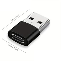 USB 2.0 to Type C Adapter USB C Female to USB A Male Charger Converter OTG Adapter Compatible with for iPhone for iPad Samsung