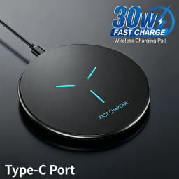 Wireless Charger Pad Induction Fast Wireless Charging Station For iPhone 17 16 15 14 13 12 Pro Max Samsung Xiaomi Oppo Huawei