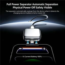 KEBIDUMEI 140W Full Charge Auto Pop-off Charger Safety Separator Physical-Disconnect Battery Guard Anti-Overcharge Protection