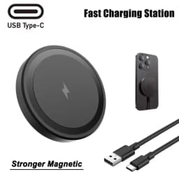 Mini Magnetic Wireless Charger Strong Magnet for iPhone 18 17 16 15 14 13 Slim Portable 15W Fast Charging Cargador inalámbrico