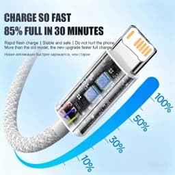 3PCS 35W PD Braided Fast Charging Cable Quick Charge Data Wire USB-C For iPhone 14 Plus 13 12 11 X XR XS MAX 8 7 6 S All Series