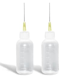 50ML Plastic Clear Bottle with Needle Liquid Alcohol Rosin Solder Flux Paste Dispenser for Phone PCB Cleaning Welding Repair