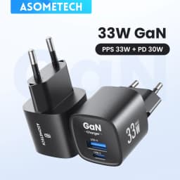 33W GaN USB C Chagrer Mini Portable PPS PD QC Fast Charging USB Travel Charger for IPhone 17 16 Pro Max IPad Samsung S23 Ultra