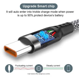 6A Super Fast Charger Cable Fast USB Type C Charging Data Cord Quick Charger 1M-8M Cable Typec Charger Fast Phone Charging Cable