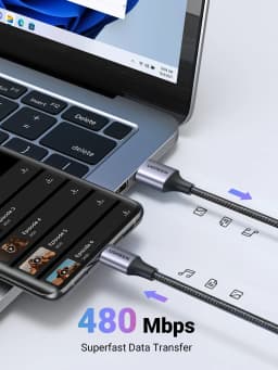 [2 Pack] UGREEN 3A USB Type C Cable Fast Charging for iPhone 15 Xiaomi Samsung USB C Data Cord USB A to USB C Charger Cable 3A