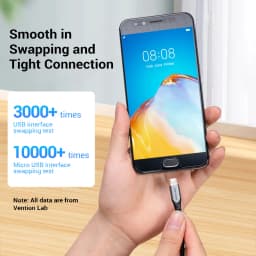 Vention Micro USB Cable 3A Nylon Fast Charger USB Type C Data Cable for Samsung Xiaomi LG Android Micro USB Mobile Phone Cables