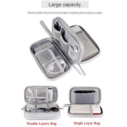 Travel Cable Bag Portable Digital Storage Pouch Charger Data Cable USB Bag Organizer Waterproof Electronic Accessory Storage Bag