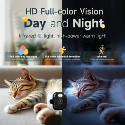 2.4/5GHz Wifi Window 1080 HD Camera 3MP Full Color Night Vision Indoor Security Mini Stickable Window Monitoring Camera New