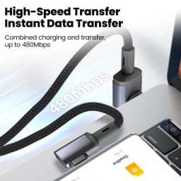 PD 10W Fast Charging Cable Type C To Type C Elbow USB C Quick Charger For iPhone 17 15 Samsung Xiaomi Huawei iPad Data Transfer