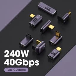 240W OTG PD Adapter USB C Fast Charging Fast Data Converter Support USB4.0 40Gbps 8K 60Hz Type C 90/180 Degree Elbow Adapter