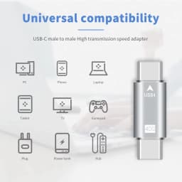 NNBILI USB4.0 40Gbps USB C OTG Adapter PD 100W Type C Male to Type C Male Fast Charging 3.1 Type C 10Gbps Converter Data Adapter