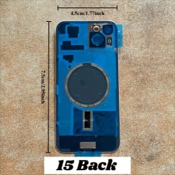 1PCS Mobile Phone Rear Housing Back Glass Replacement Compatible With iPhone 15 15 Plus, Battery Door Back Cover Assembly