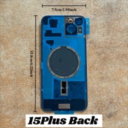 1PCS Mobile Phone Rear Housing Back Glass Replacement Compatible With iPhone 15 15 Plus, Battery Door Back Cover Assembly