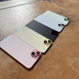 1PCS Mobile Phone Rear Housing Back Glass Replacement Compatible With iPhone 15 15 Plus, Battery Door Back Cover Assembly