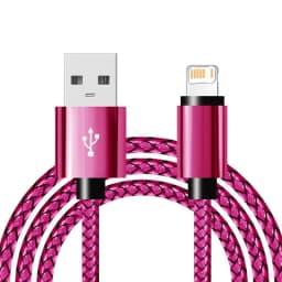 USB Fast Charging Nylon Braided Cable For iPhone X XR XS 11 12 13 14 Pro Max 6 6S 7 8 Plus SE Quick Charge Phone Data Cables