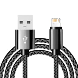USB Fast Charging Nylon Braided Cable For iPhone X XR XS 11 12 13 14 Pro Max 6 6S 7 8 Plus SE Quick Charge Phone Data Cables
