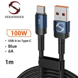 PD 100W Fast Charge 1m/2m/3m USB to Type C Cable Quick Charging Data Cord for Huawei Xiaomi