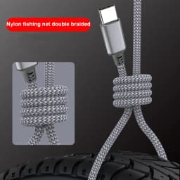 1M 2M 3M 5M 60W Dual Type C To Type C Fast Charge Cable Universal Extended Nylon Braided For Samsung Xiaomi Oneplus PD Data Cord