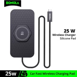 Bonola Silicone Wireless Charger Pad For Samsung S26/25/24/23 Anti Slip 25W Fast Wireless Charging For Car iPhone 17/16/15