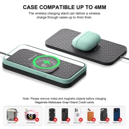 Bonola Silicone Wireless Charger Pad For Samsung S26/25/24/23 Anti Slip 25W Fast Wireless Charging For Car iPhone 17/16/15
