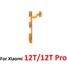 Phone Power Volume Button For Xiaomi MI 12T Pro New On Off Up Down Key Internal Flex Cable Repair Part For Xiaomi 12T