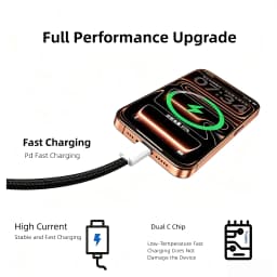 10 PCS Type C to Type-C 120W Super Fast Charging Cable, Nylon Braided Cord, Fit iPhone 17 16 15 Samsung Huawei Xiaomi Etc