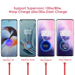 For Oneplus 100W SuperVOOC USB Fast Charger For Oneplus 15 15r 13 13r 13t 13s ace 6t nord 6 Fast Charging Plug Type C Date Cable