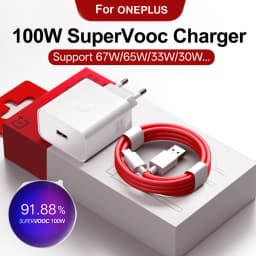 For Oneplus 100W SuperVOOC USB Fast Charger For Oneplus 15 15r 13 13r 13t 13s ace 6t nord 6 Fast Charging Plug Type C Date Cable