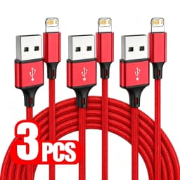 3PCS 20W USB Fast Charging Nylon Braided Cable For iPhone 11 12 13 14 Pro Max X XR XS Max SE Quick Charge USB-A Data Sync Cables