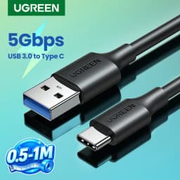 UGREEN USB C Cable 5Gbps USB3.0 Type-C 3A 18W for iPhone 17/16/15 iPad Samsung S26/25 M2 SSD NVME 5Gbps USB3.0 Data Cable 0.5/1M