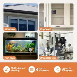 Mini Window Camera Replaces Outdoor 2.4/5GHz WiFi Camera 3MP Resolution Full-Color Night Vision Through Window Camera 2026