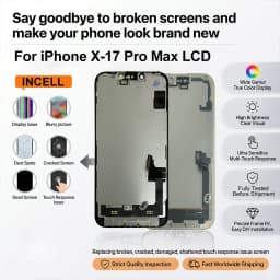 Incell For iPhone X XR XS XS Screen 11 12 13 Mini LCD For iPhone 14 Pantalla 15 Pro 16 Plus 17 Pro Max Display Replacement Parts