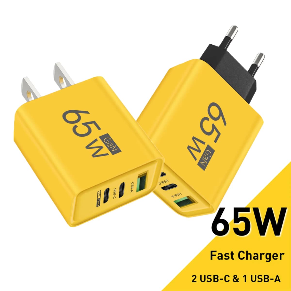 65W USB Type C Charger PD Fast Charging Mobile Phone Quick Charge Charger For iPhone Xiaomi Samsung Huawei Travel Power Adapter
