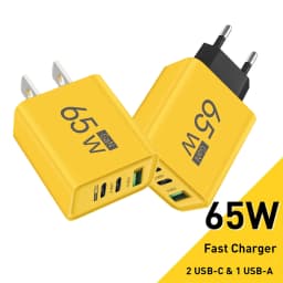 65W USB Type C Charger PD Fast Charging Mobile Phone Quick Charge Charger For iPhone Xiaomi Samsung Huawei Travel Power Adapter