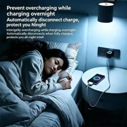 KEBIDUMEI 140W Full Charge Auto Separator Phone Charge Separator Digital Display TypeC Fast Charging Cable Overcharge Protection
