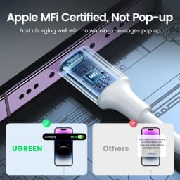UGREEN 20W PD MFi USB C to Lightning Cable iPhone 14 13 Pro Max Type C Fast Charging Data Cable for iPad Phone Charge Cable