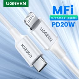 UGREEN 20W PD MFi USB C to Lightning Cable iPhone 14 13 Pro Max Type C Fast Charging Data Cable for iPad Phone Charge Cable